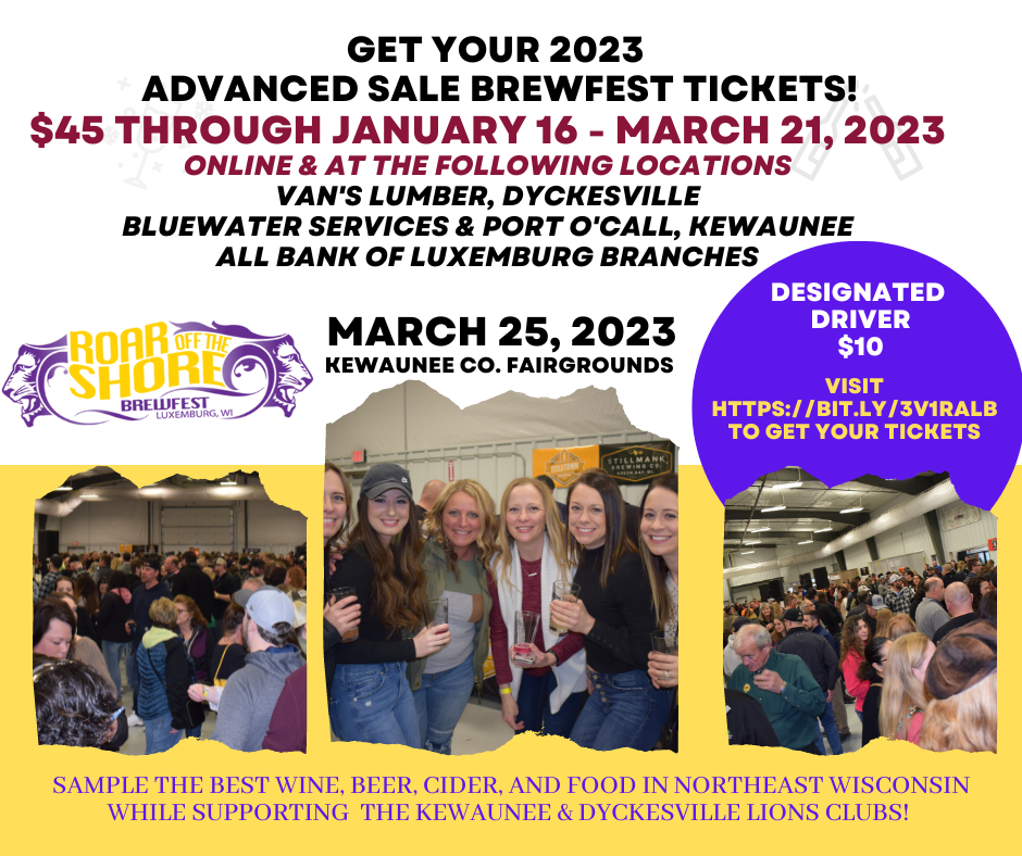 2023 Roar Off The SHore Brewfest Tickets